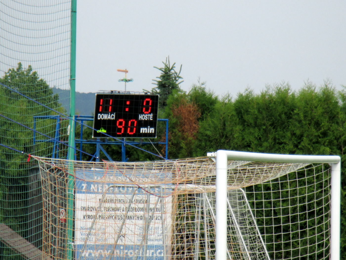 Poslední zápas sezóny Třebětice A - Chlum 11:0 (6:0)